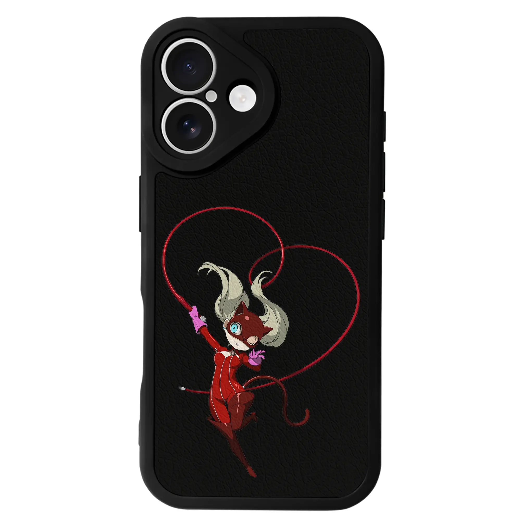 ペルソナ グッズ,高巻杏 - IPhone 16シリーズ対応 ・ シリコンスマホケース ・ レザー調 ・ 高精度フィット ・ 耐衝撃 ・ ワイヤレス充電対応 ・ 精密カット